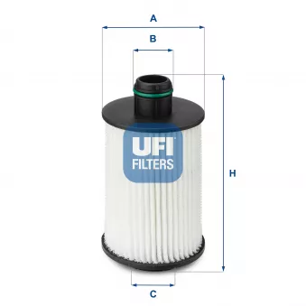 Filtre à huile UFI 25.088.00