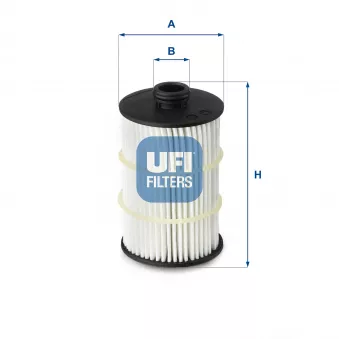 Filtre à huile UFI 25.090.00