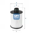 UFI 25.093.00 - Filtre à huile