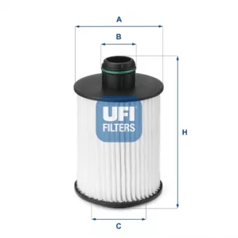 Filtre à huile UFI OEM 614 322 0017