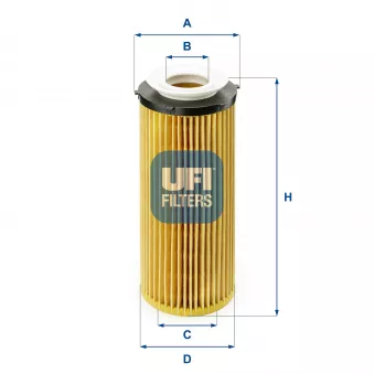 Filtre à huile UFI OEM 11427808443