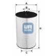 UFI 25.097.00 - Filtre à huile