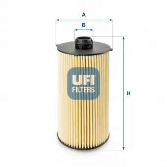 Filtre à huile UFI 25.102.00 pour IVECO TRAKKER AD380T45P - 451cv