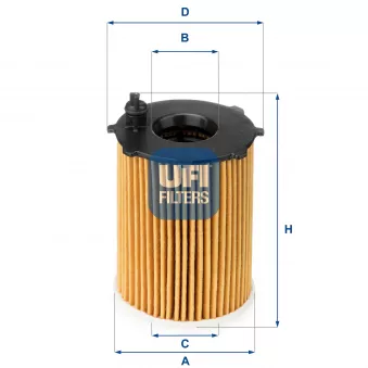 UFI 25.128.00 - Filtre à huile