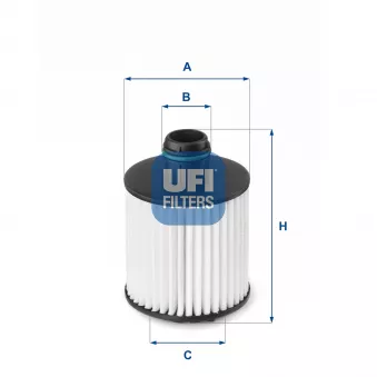 Filtre à huile UFI OEM BSG 65-140-022