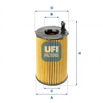 Filtre à huile UFI OEM 059115561D