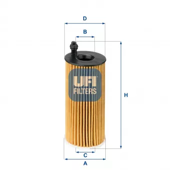 Filtre à huile UFI OEM BSG 15-140-005
