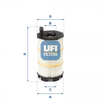 Filtre à huile UFI OEM OX 350/4D