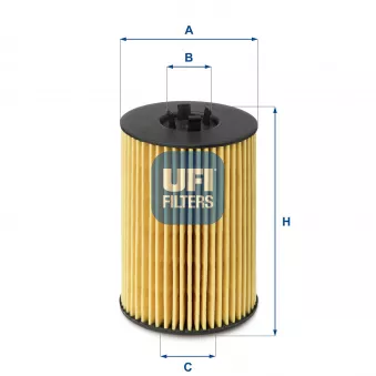 Filtre à huile UFI 25.144.00