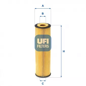 Filtre à huile UFI 25.155.00