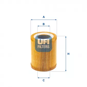 Filtre à huile UFI OEM 11427635557