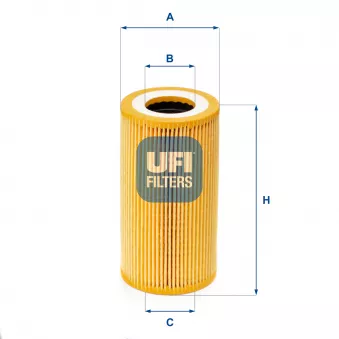 Filtre à huile UFI OEM 1618500502
