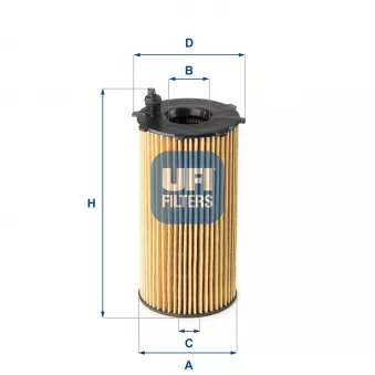Filtre à huile UFI 25.167.00