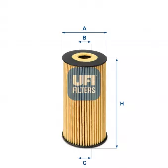Filtre à huile UFI OEM 152094543R