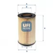 Filtre à huile UFI [25.174.00]