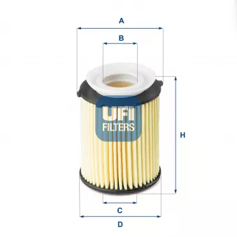 Filtre à huile UFI OEM 2701800009