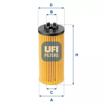 Filtre à huile UFI OEM lfoe347