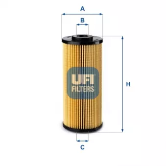 Filtre à huile UFI 25.218.00 pour ISUZU FORWARD F N75-150 - 150cv