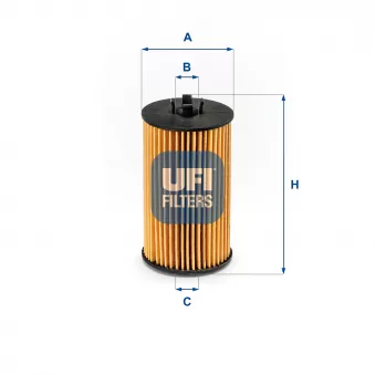 Filtre à huile UFI OEM 208 455