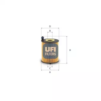 Filtre à huile UFI 25.253.00
