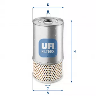 Filtre à huile UFI OEM 5016966