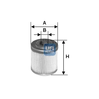 UFI 25.553.00 - Filtre à huile