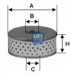 Filtre à huile UFI [25.577.00]