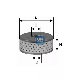 Filtre à huile UFI OEM 11996030