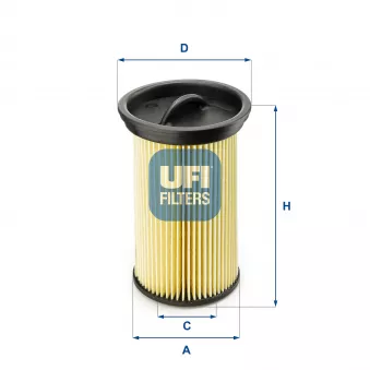 Filtre à carburant UFI OEM 36561