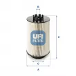 Filtre à carburant UFI [26.011.00]