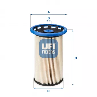 Filtre à carburant UFI OEM 30-ECO074