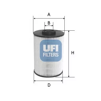 Filtre à carburant UFI OEM WF8401