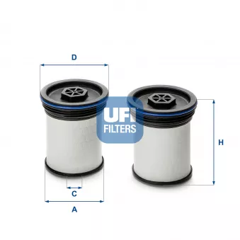 Filtre à carburant UFI OEM 95174479