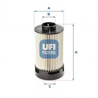 Filtre à carburant UFI OEM 104105