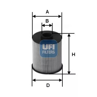 Filtre à carburant UFI OEM BFF8241