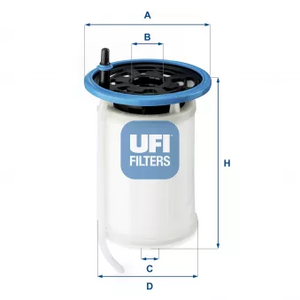 Filtre à carburant UFI OEM WF8521