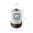 UFI 26.114.00 - Filtre à carburant