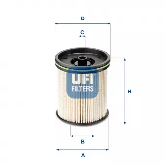 UFI 26.122.00 - Filtre à carburant