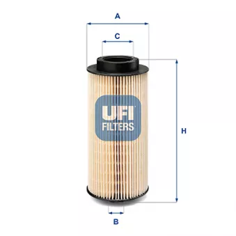UFI 26.150.00 - Filtre à carburant