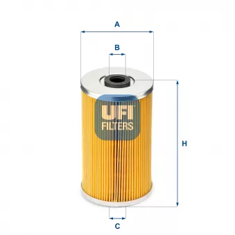 Filtre à carburant UFI OEM ABU8557