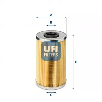 Filtre à carburant UFI OEM 818026