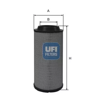 Filtre à air UFI 27.516.00 pour MERCEDES-BENZ UNIMOG UX 100H,UX 100M - 109cv