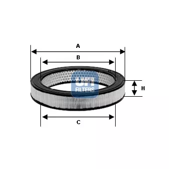 Filtre à air UFI OEM 1444N4