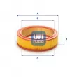 Filtre à air UFI [27.B88.00]