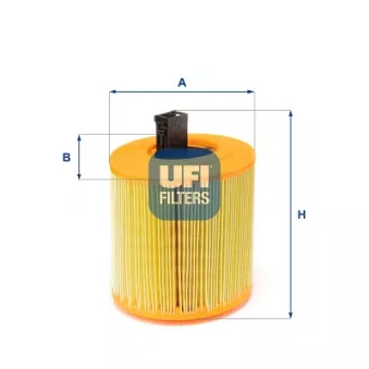 Filtre à air UFI 27.E61.00 pour OPEL ASTRA 1.4 - 150cv