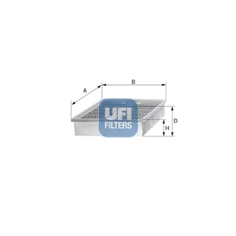 Filtre à air UFI 30.040.00 pour MERCEDES-BENZ T2/LN1 611 D - 105cv