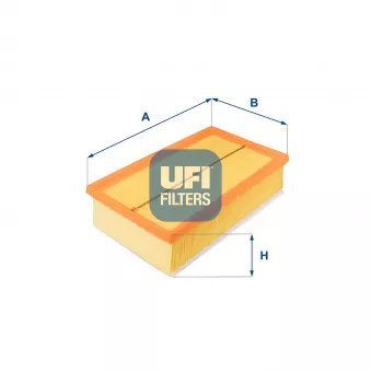 Filtre à air UFI 30.532.00 pour VOLKSWAGEN GOLF 2.0 R 4motion - 290cv