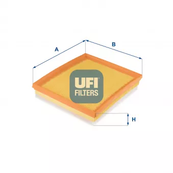 Filtre à air UFI 30.648.00 pour CITROEN C3 1.6 BlueHDi 100 - 99cv
