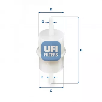 Filtre à carburant UFI OEM 5481874