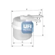 Filtre à carburant UFI [31.006.00]